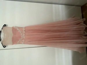 Ballkleid in rosa   pfirsichfarben, ca. Größe 34 Bild 3
