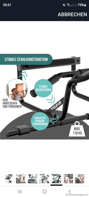 Klimmzuggerät Bild 2