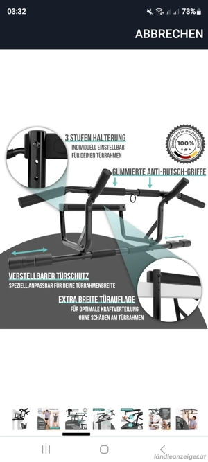 Klimmzuggerät Bild 4