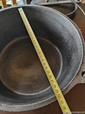 Gusstopf m. Deckel + Deckelheber 30cm