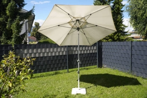Sonnenschirm Doppler, Durchmesser 260 cm, mit Sonnenschirmständer