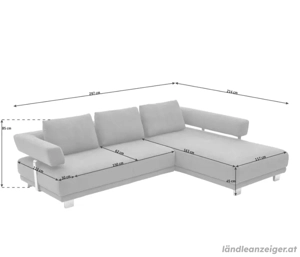 Couch L Form dunkelgrau Bild 2