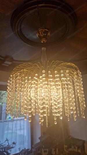 Kristall-Kronleuchter   Luster im Wasserfall-Design - elegante Deckenlampe