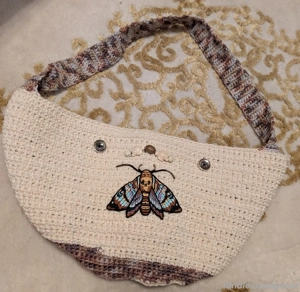 Strand Tasche gehäkelt Motte
