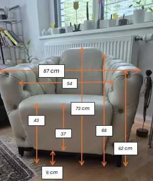 Verkaufe schönen Chester Sessel mit Knopfheftung von der Primus möbel Bild 6