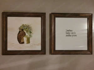 Bilderrahmen 2 Stück, Holz, 30x30cm