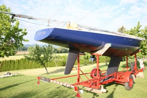 Soling Segelboot mit Trailer Bild 3