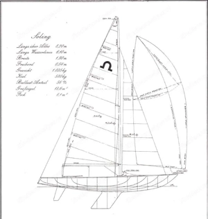 Soling Segelboot mit Trailer Bild 9