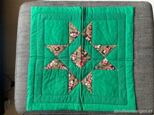 Handarbeit: Zierdecke Patchwork wattiert Bild 2