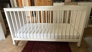 Gitterbett Kinderbett mit Matratze 