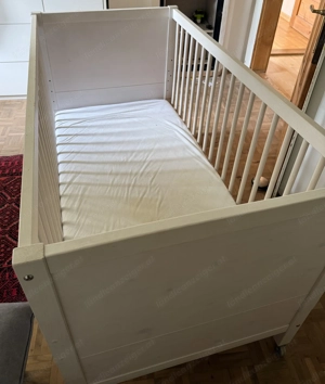 Gitterbett Kinderbett mit Matratze  Bild 3