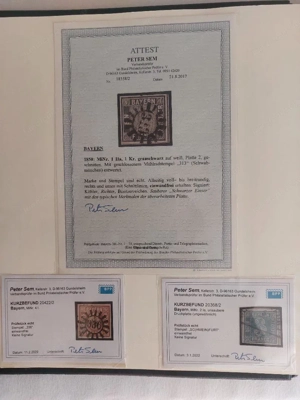 Kostbare Briefmarkensammlung Bayern 1849 - 1920 - fast geschenkt - Wert 20000 Euro