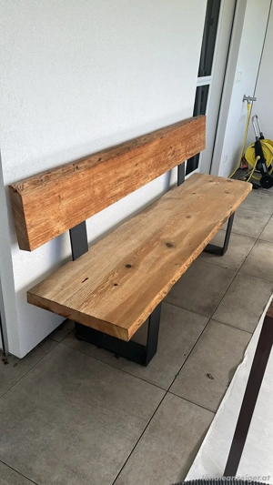 Massivholz Bank Bild 2