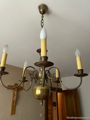 Original flämischer Leuchter mit 6 Kerzen