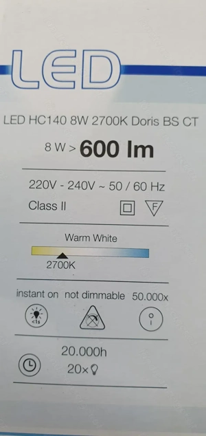 Decken- Wandleuchte LED warm white Bild 4