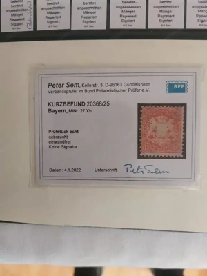 Kostbare Briefmarkensammlung Bayern 1849 - 1920 - fast geschenkt - Wert 20000 Euro Bild 7