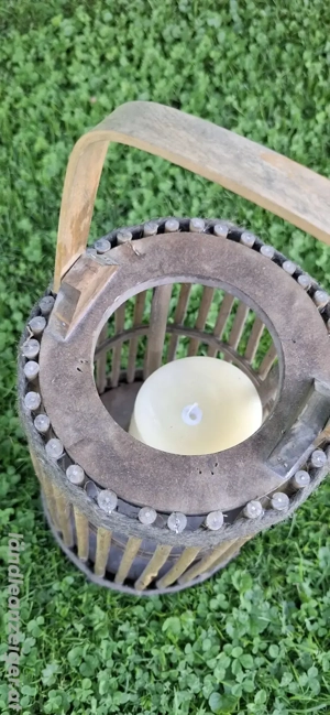 XXL Bambus Laterne Bild 5