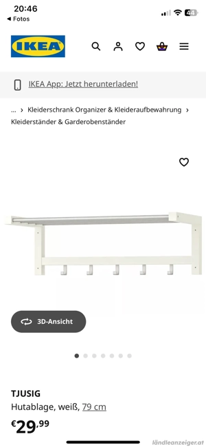 Garderobe von Ikea