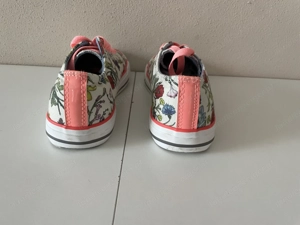 Canvas Schuhe Blumenmuster Größe 36 wie neu - "Converse All Star Look" - Mädchen Bild 5