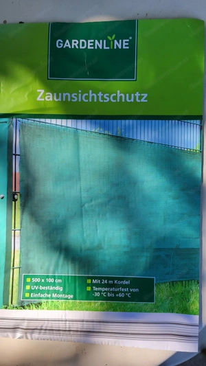 Zaunsichtschutz  Gardenline 100 x 500 cm  3 Stück