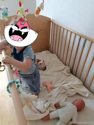 Gitterbett umbau auf normales Bett mit viel Zubehör Bild 5