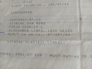 Vitrine Neuwertig  Bild 2