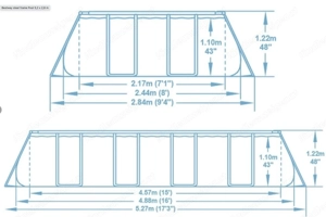 Bestway steel frame Pool 5,2 x 2,8 m Aufstellpool Bild 3
