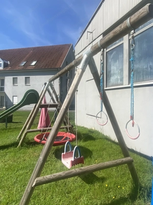 Kinderschaukel mit Rutsche 4m 