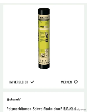 Bitumenschweissbahn  beschiefert 7,5 x 1 m