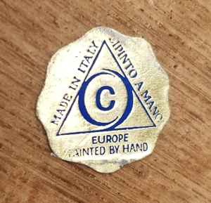 Deko-Figur bunter Hahn, Gockel, krähender Hahn, von Dipinto A Mano, Made in Italy, Hand bemalt, Poly Bild 5