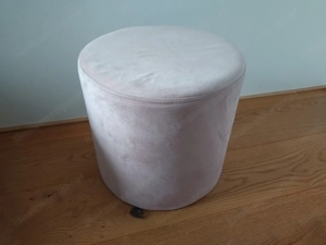 Hocker mit Samtüberzug, rosa, super für's Kinderzimmer Bild 8 Hocker mit Samtüberzug, rosa, super für's Kinderzimmer Bild 8