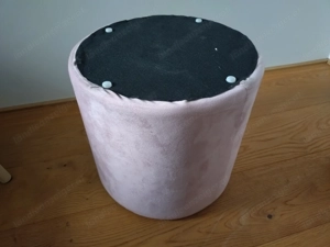 Hocker mit Samtüberzug, rosa, super für's Kinderzimmer Bild 9 Hocker mit Samtüberzug, rosa, super für's Kinderzimmer Bild 9