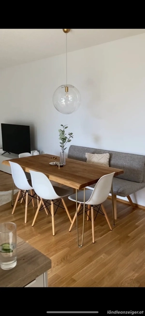 hochwertige Sitzbank - Eiche Bild 5