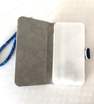 IPHONE 8 Hülle NEU blau Glitzer  Bild 2