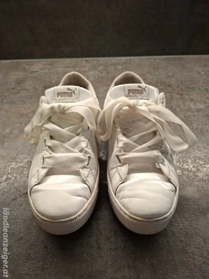 Puma Sneaker Gr. 37,5 weiß Lack Bild 2