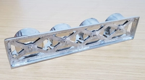 Edler Teelichthalter, Hirschmotiv, Advent, Weihnachten, Bronze   Nickel, Hochglanz veredelt, L 22,5  Bild 4