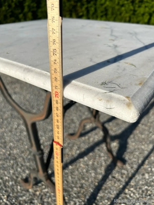 Gartentisch Marmorplatte massiv