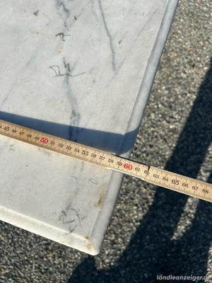 Gartentisch Marmorplatte massiv Bild 2