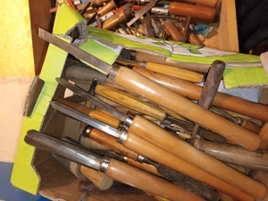 Drechselmaschine mit  Messer 