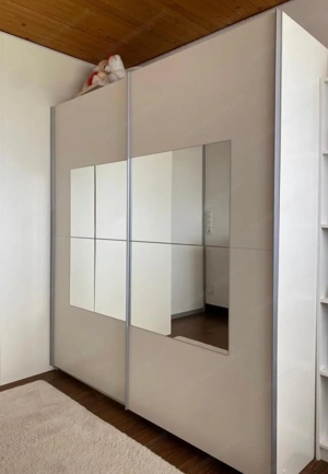 Schrank Schiebetür weiß Bild 2