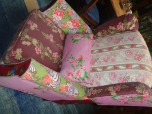 Patchworksessel, Lehnstuhl Bild 4