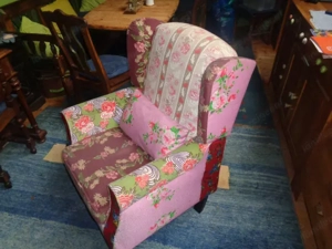 Patchworksessel, Lehnstuhl Bild 2