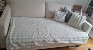 Joka Sofa aus beigem Alcantara