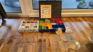 Bügelperlen Aufbewahrungskoffer, Steckplatten und Vorlagenbuch Bild 4