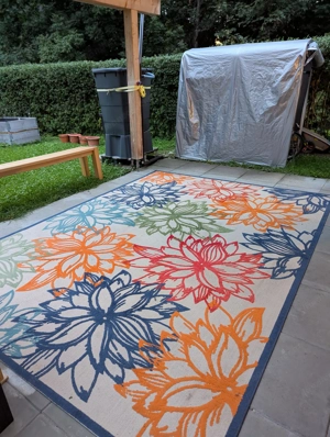 Peppiger Outdoorteppich 