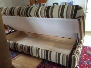 Couch Liege aufklappbar mit Stauraum Bild 3