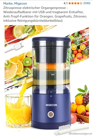 Migecon elektr. Zitruspresse Bild 4
