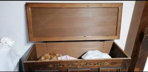 Holztruhe Bauernmalerei Bild 2