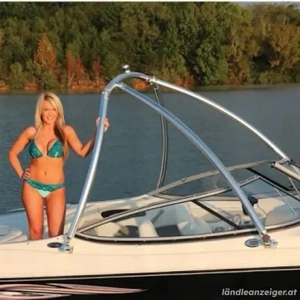 Wakeboard Tower ALU mit Bimini Top