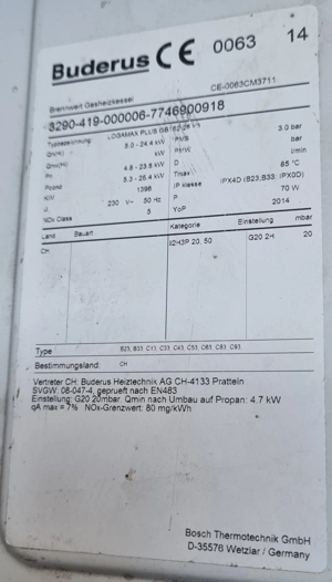 Gasheizung Buderus GB162 Bild 2
